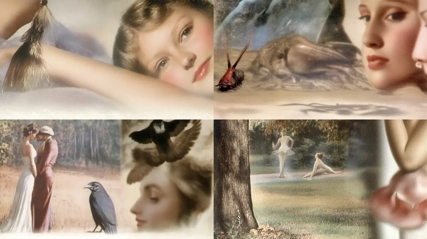 Ethereal Nostalgia in Soft Pastels: A Dreamy Artistic Fusion - Midjourney sref style
