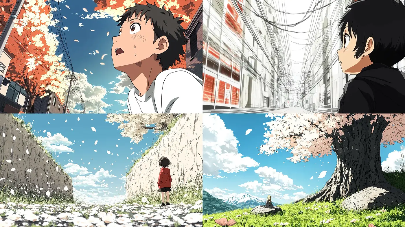 Luminous Vistas Through a Vivid Anime Lens: A Panorama of Enchantment - Midjourney sref style