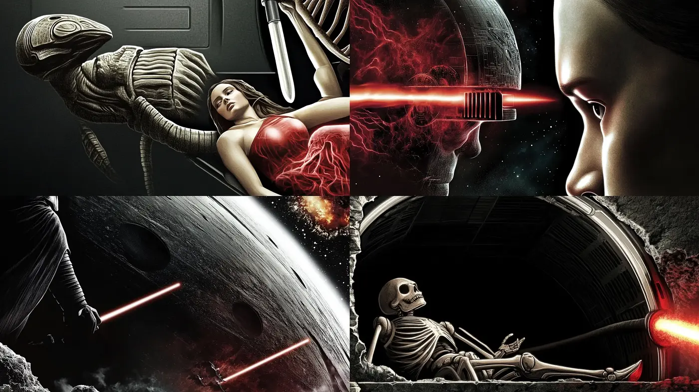 Futuristic Sci-Fi Allegory with a Photorealistic Twist - Midjourney sref style