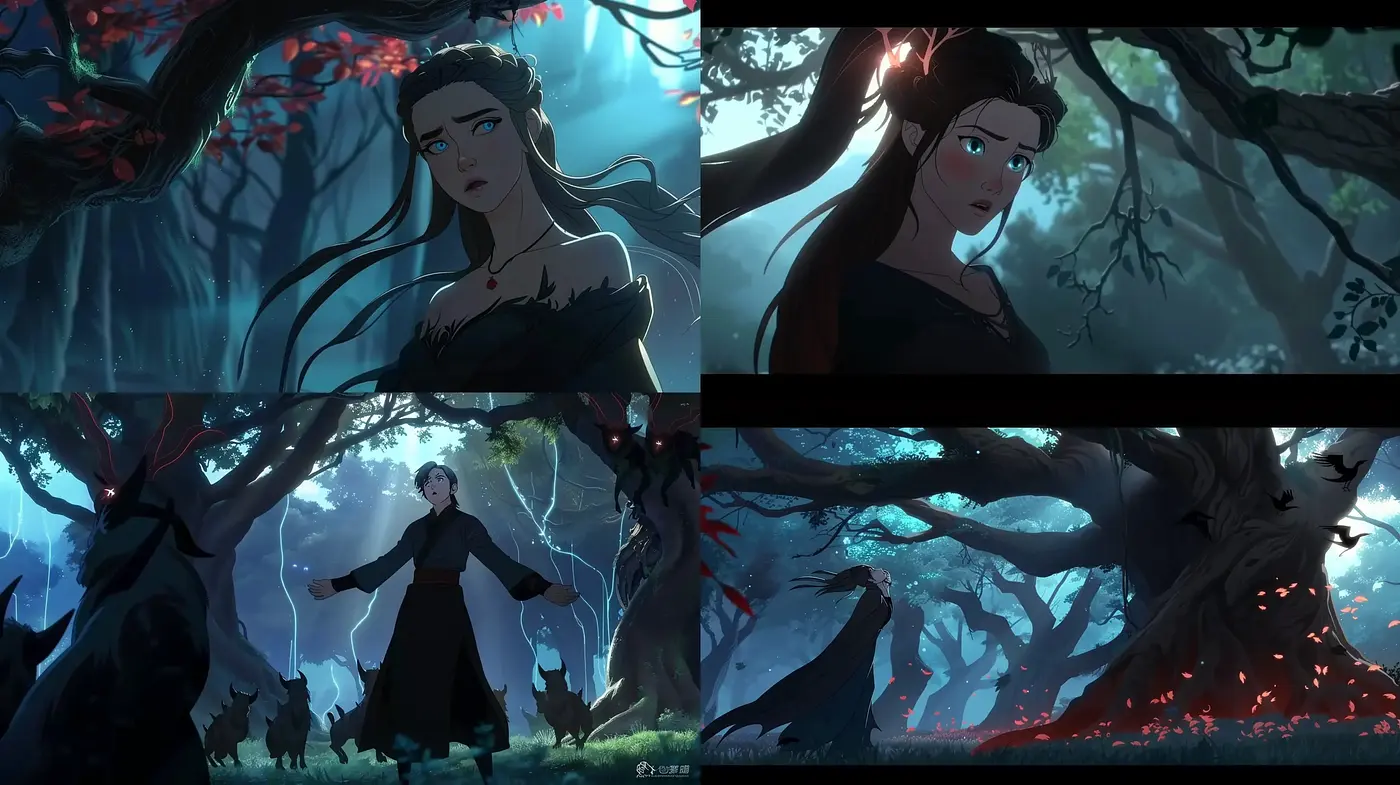 Enigmatic and Mystical Forests: A Consistent Animated Tale - Midjourney sref style