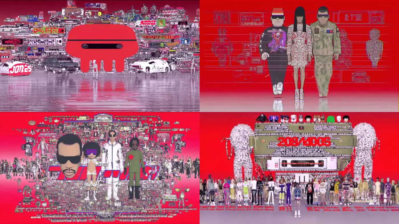 Vibrant Digital Aesthetic with Pop Culture Influences - Midjourney sref style