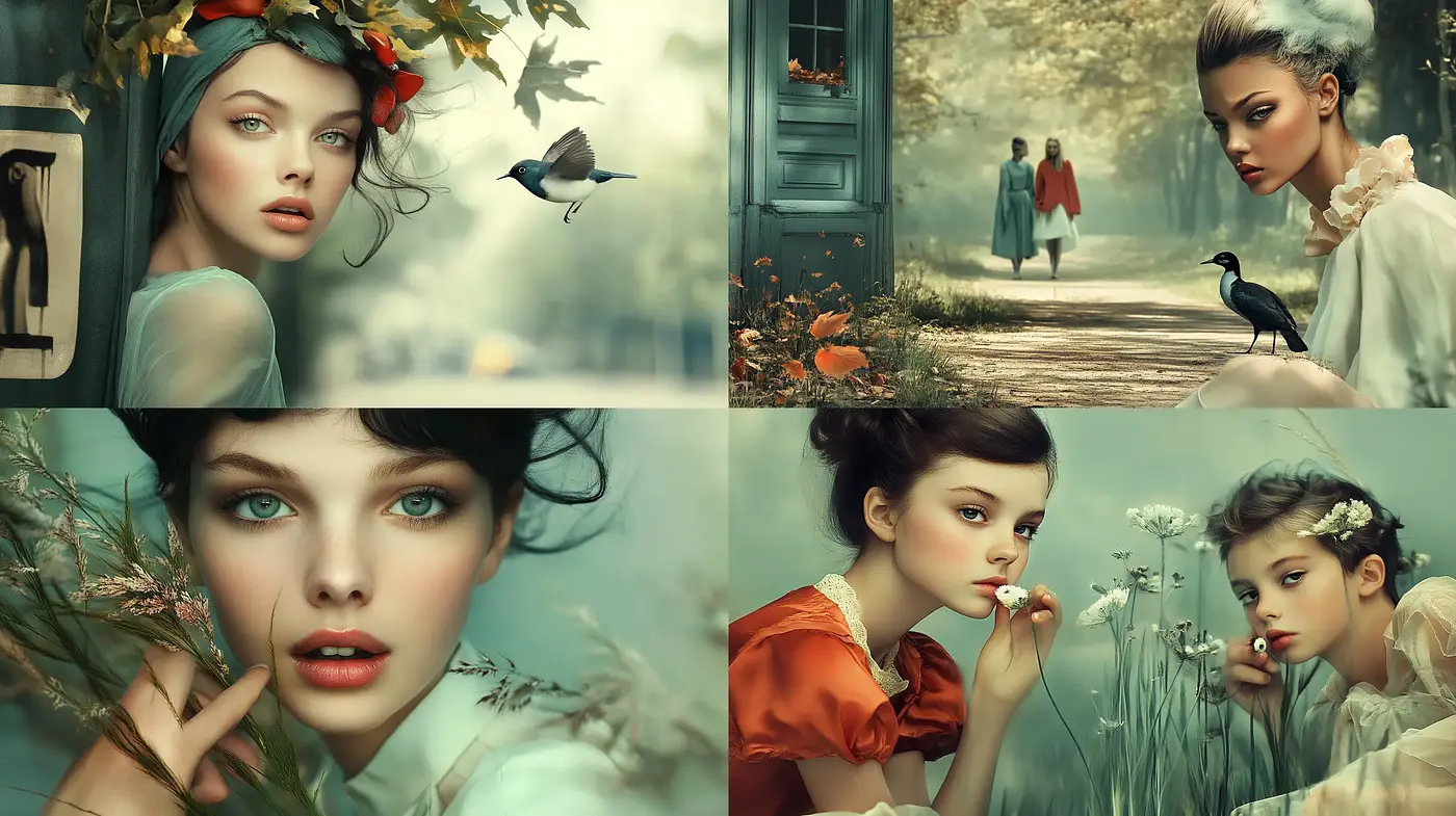 Enchanted Serenity: A Whimsical Fairy Tale Fusion - Midjourney sref style