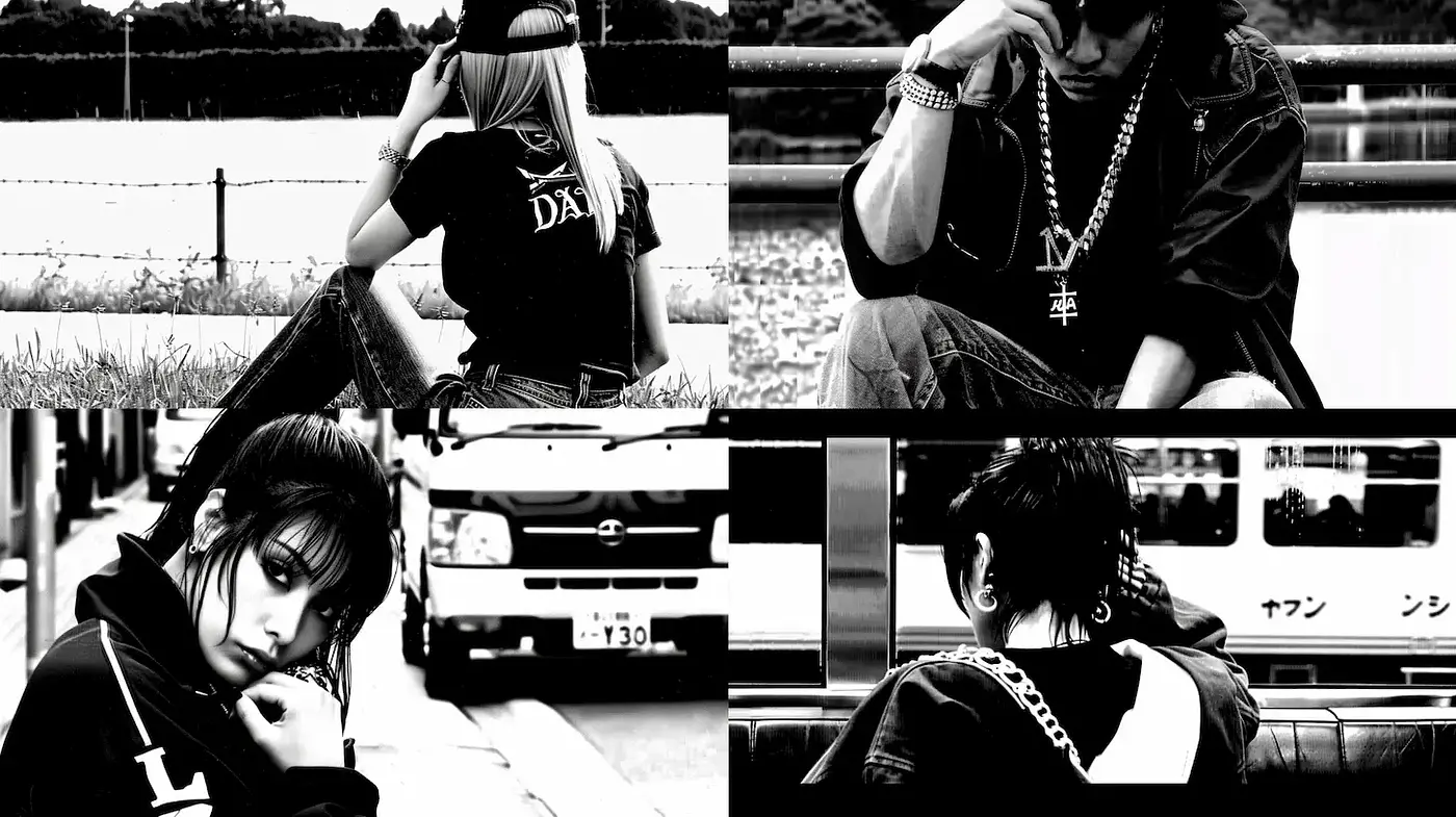 Monochromatic Urban Aesthetic with a Retro Influence - Midjourney sref style