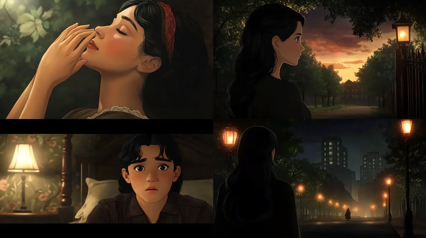 Twilight Ambience with a Cinematic Anime Essence - Midjourney sref style