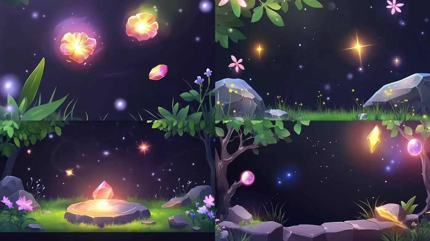 Enchanted Twilight: A Whimsical Journey through Luminous Landscapes - Midjourney sref style