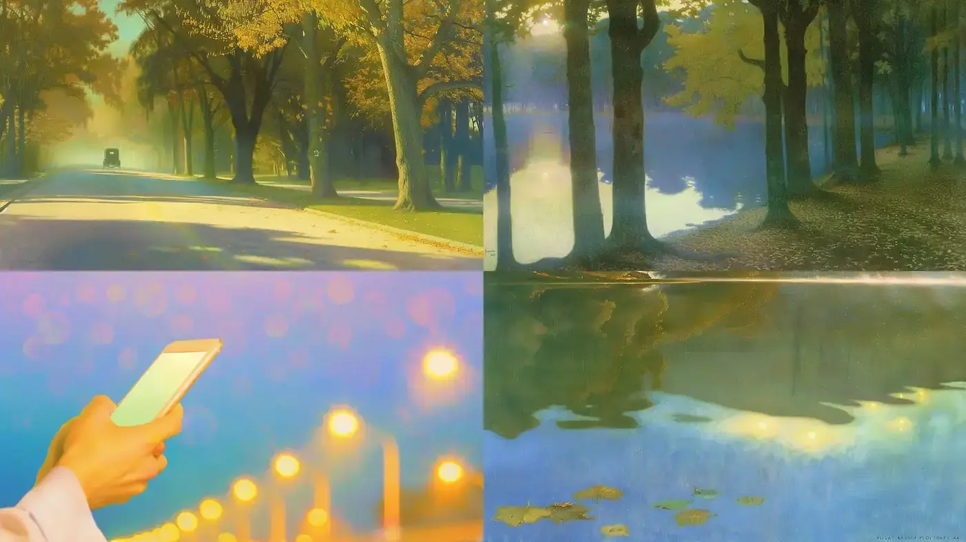 A Harmonious Blend of Nature and Warmth in Soft Focus - Midjourney sref style