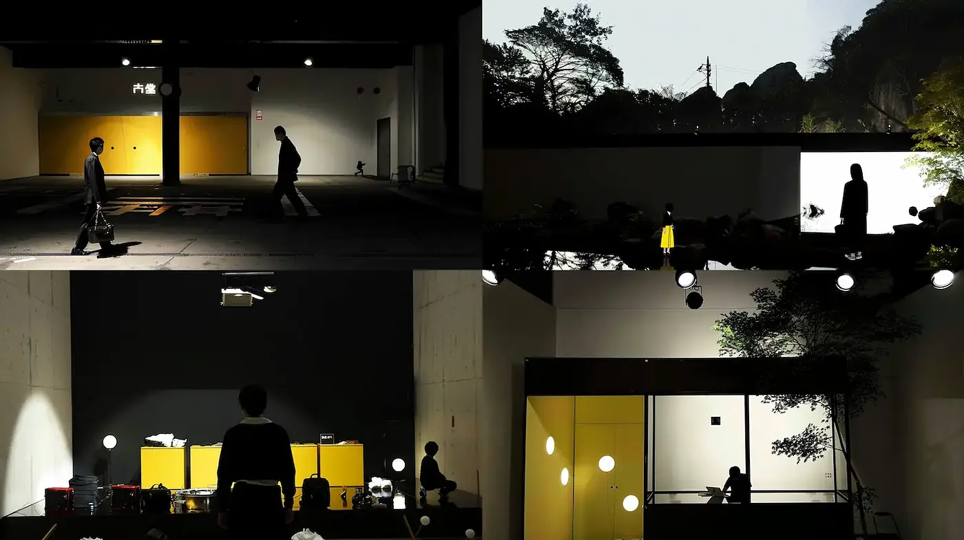 Moody Architectural Exploration with Urban Minimalism - Midjourney sref style