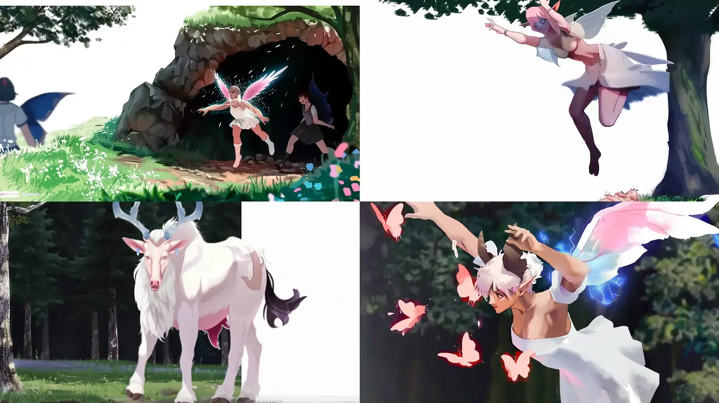 Enchanted Ethereal Visions in Soft Digital Brushstrokes - Midjourney sref style