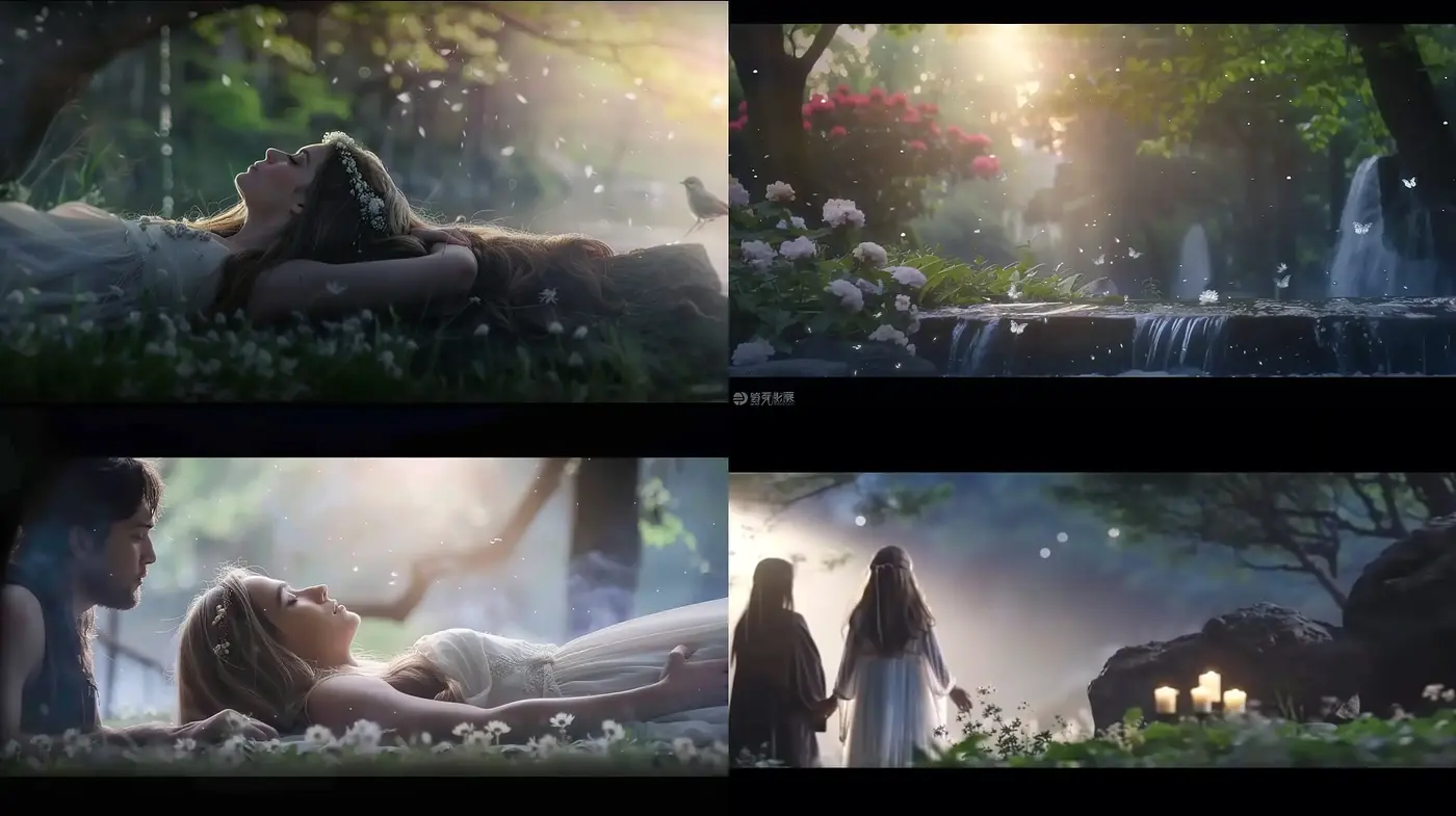 Ethereal Nature's Embrace: An Enchanting Fusion of Light and Organic Elegance - Midjourney sref style
