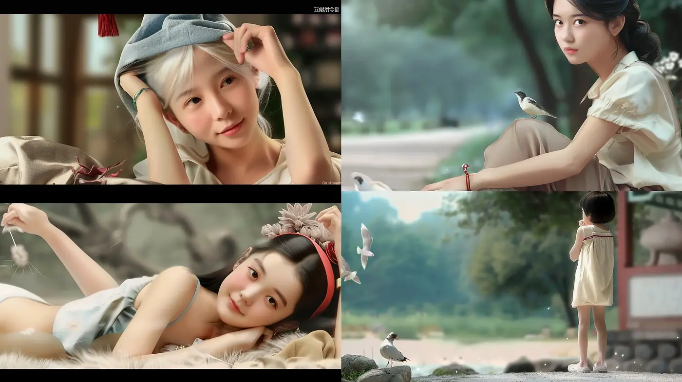 Idyllic Pastoral Elegance with a Soft, Dreamy Essence - Midjourney sref style