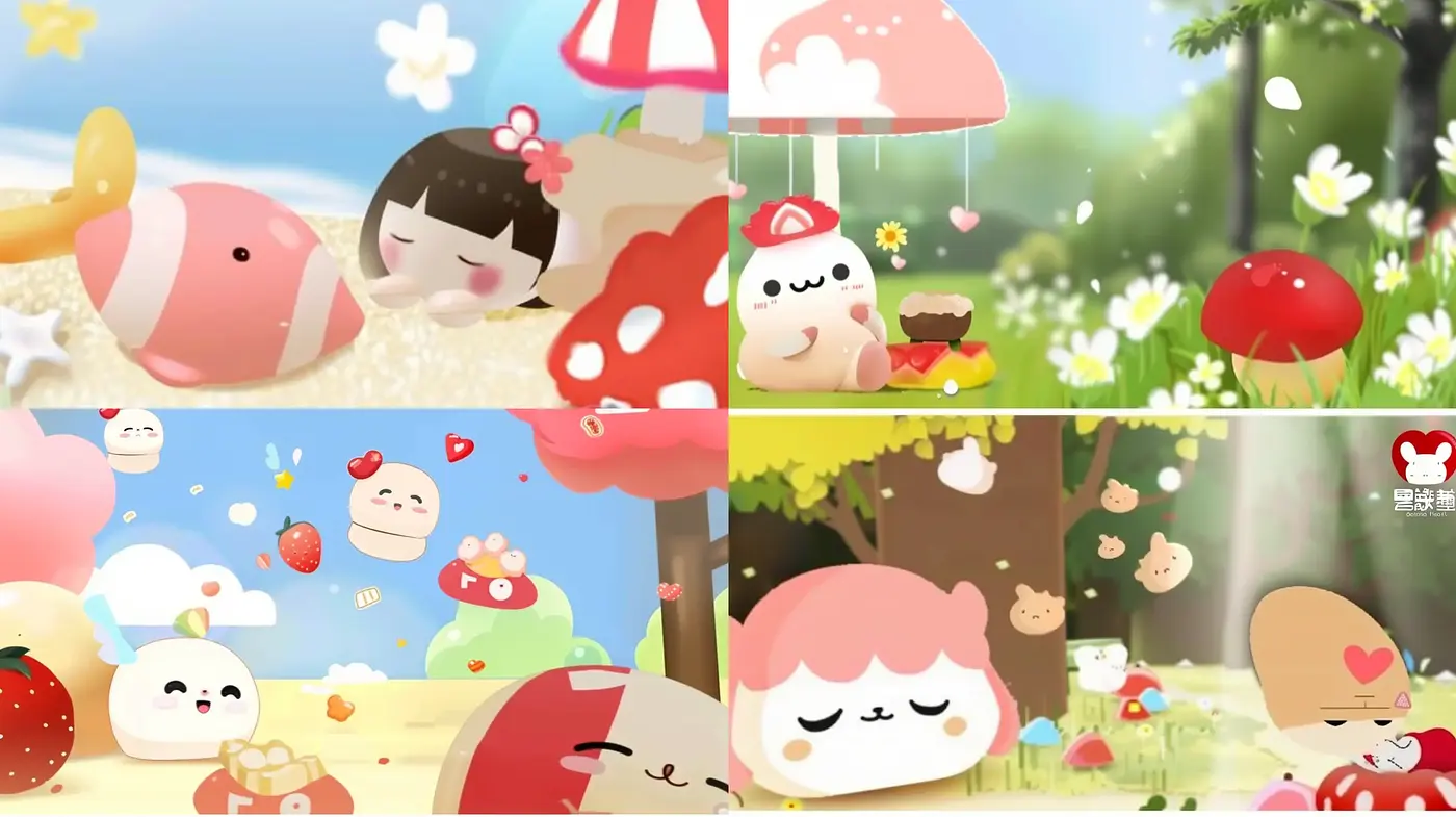 Dreamy Pastel-Colored Whimsical World - Midjourney sref style