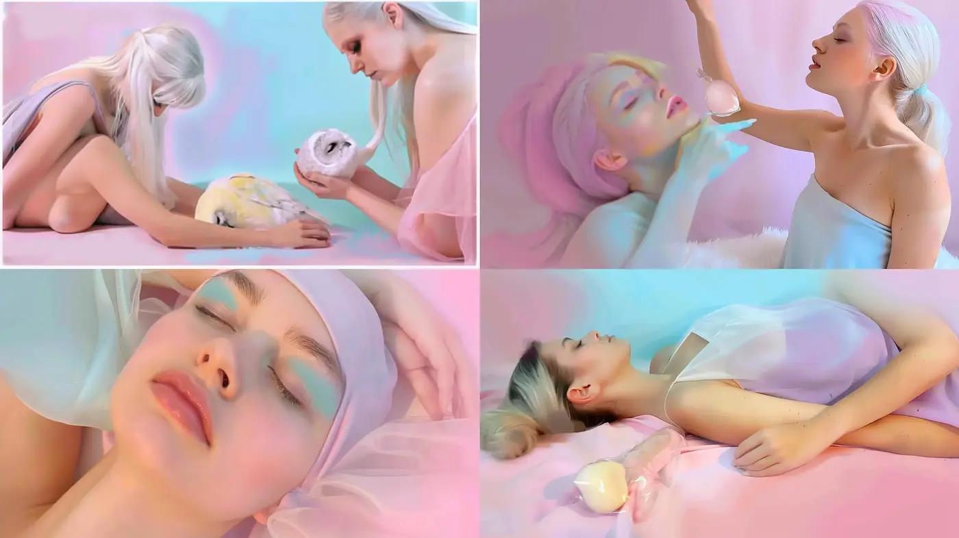 Ethereal Pastel Dreamscape with Soft Focus - Midjourney sref style