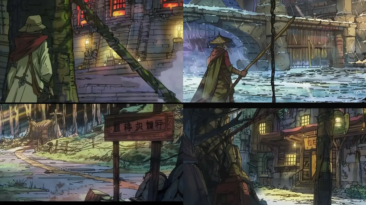 Whimsical Storybook Illustrations with East Asian Sensibilities - Midjourney sref style