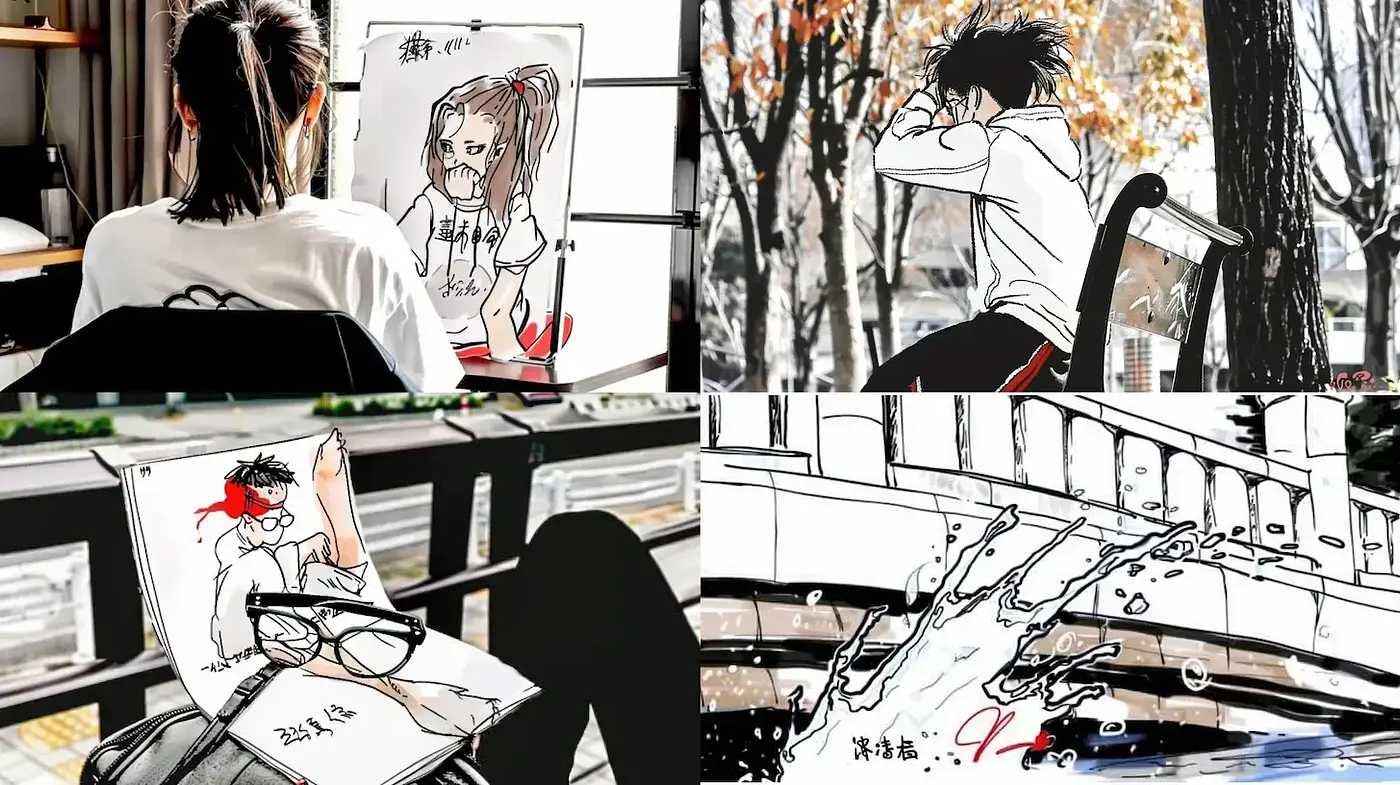 Dynamic and expressive illustration style with a contemporary urban vibe - Midjourney sref style