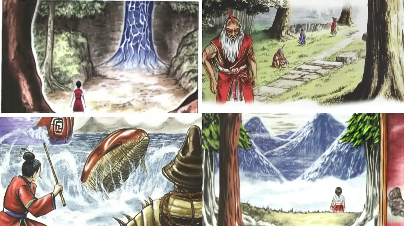 Ethereal Ink Wash Tales of Mythic Orient - Midjourney sref style
