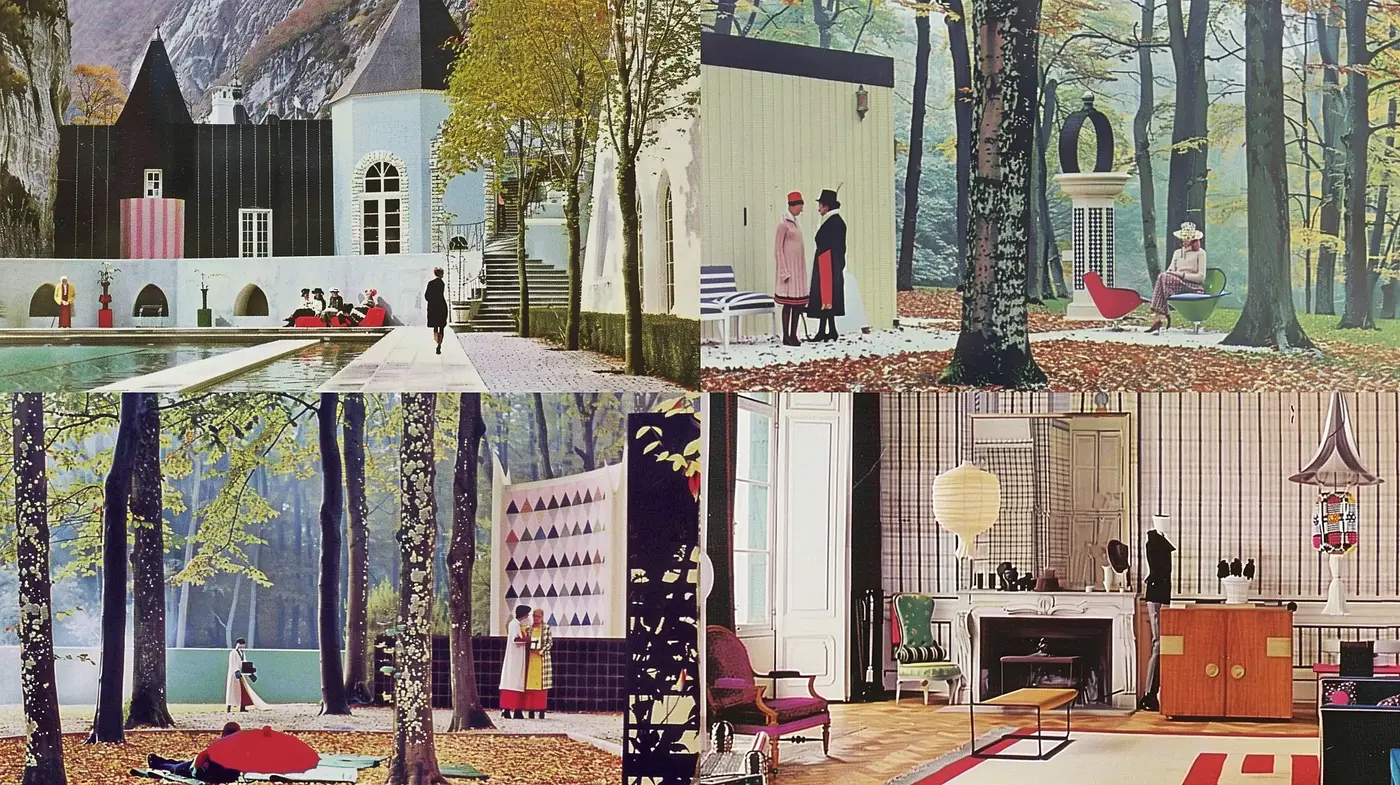 Elegant Serenity in Retro-Futurist Tableau - Midjourney sref style