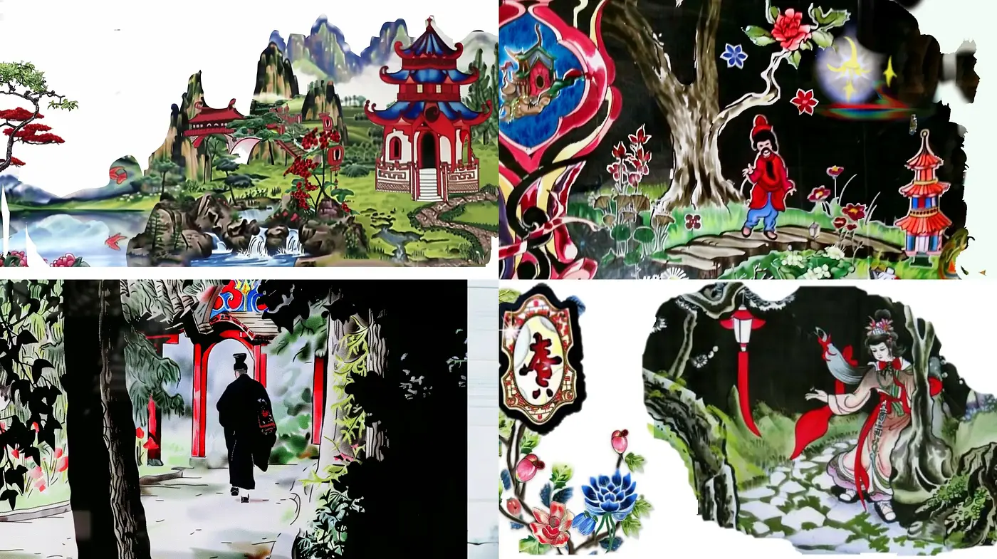 Stylized East Asian Narrative Visualization - Midjourney sref style