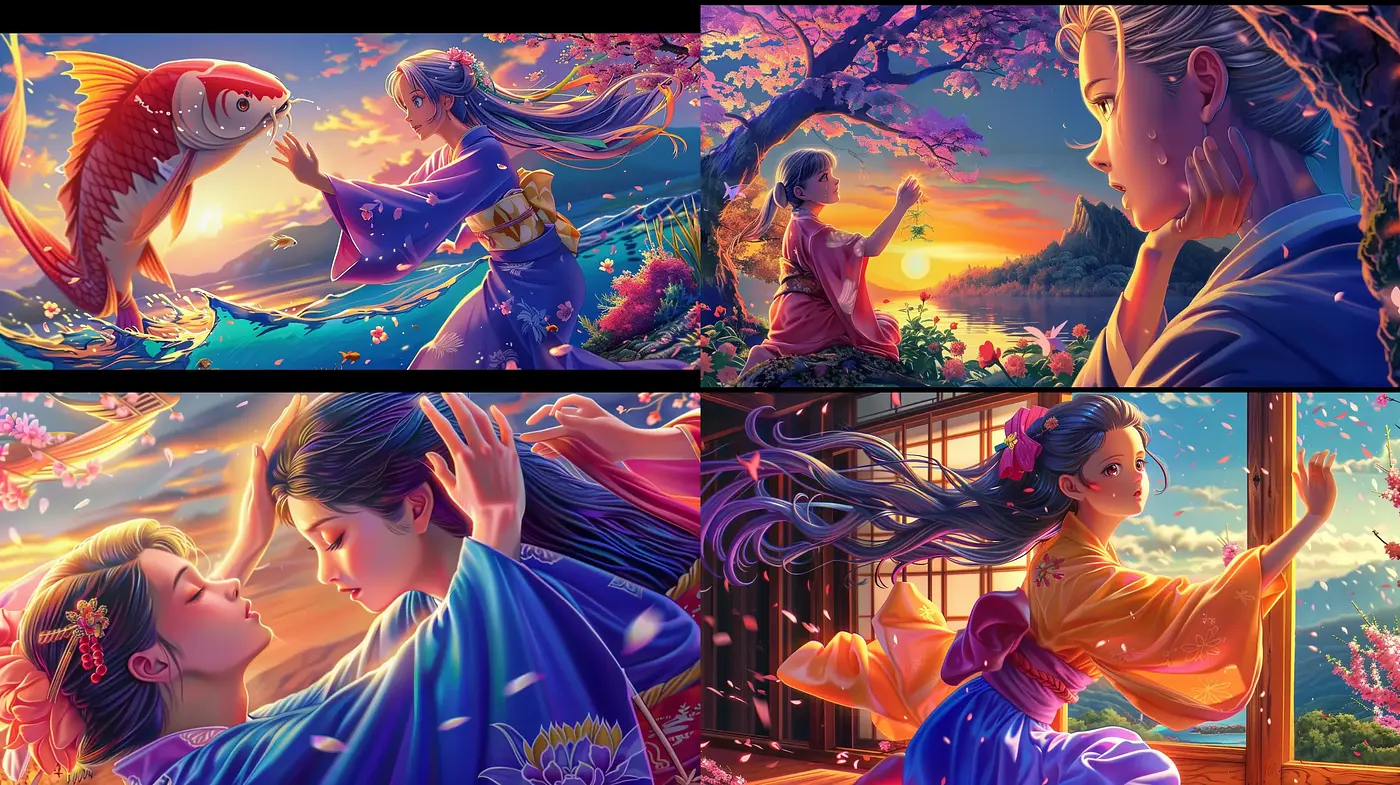 Ethereal Twilight: A Vivid Tale of Magical Realism - Midjourney sref style