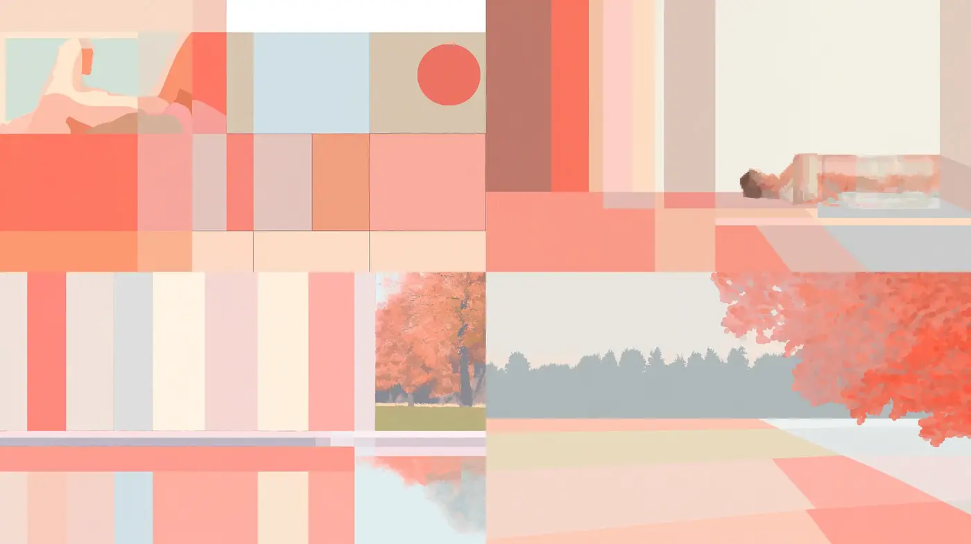 Serenely Simplified Geometric Abstraction - Midjourney sref style