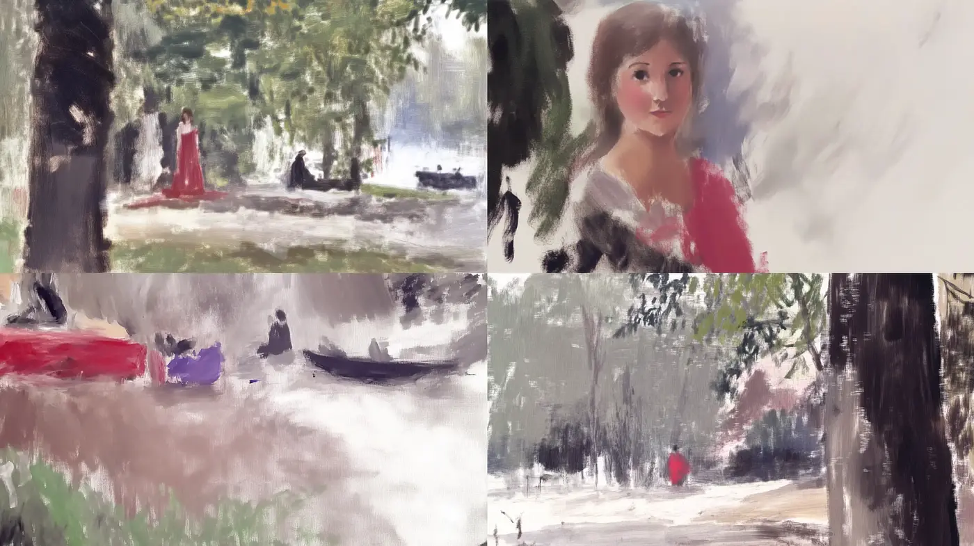 Impressionist Whispers of Dreamlike Nostalgia - Midjourney sref style