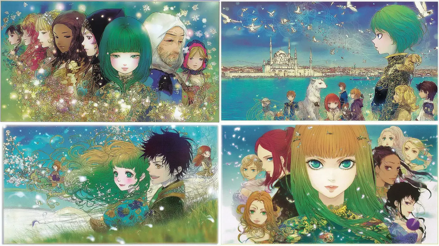 Whimsical and vibrant illustrations with a touch of fantasy - Midjourney sref style