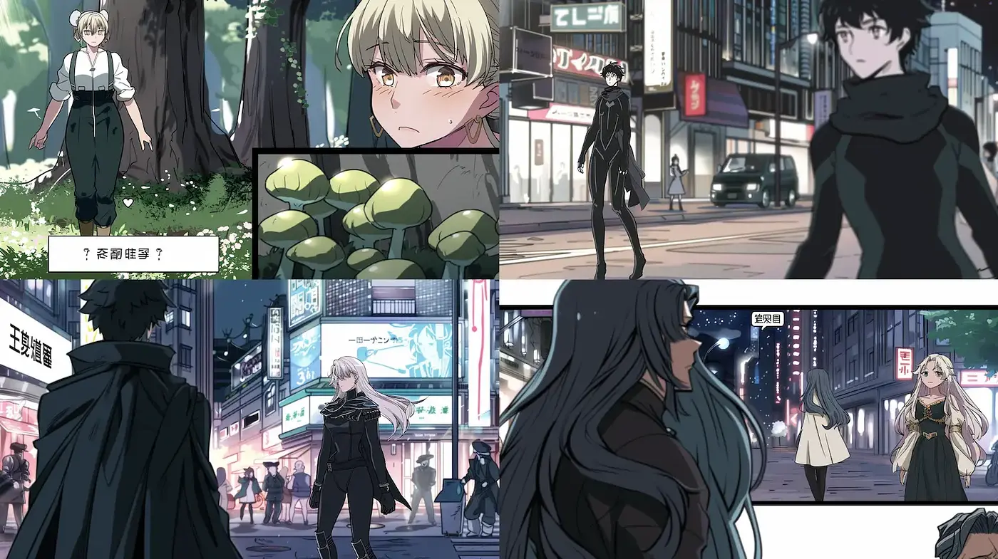 Stylized Contemporary Urban Fantasy with a Touch of Melancholy - Midjourney sref style