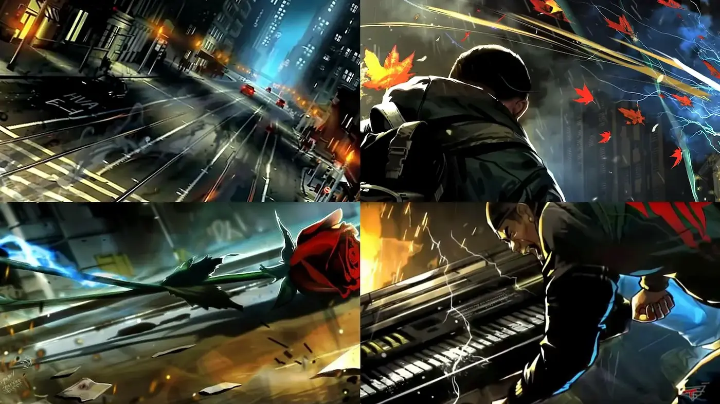 Dynamic and Vibrant Urban Art Style with a Touch of Surrealism - Midjourney sref style