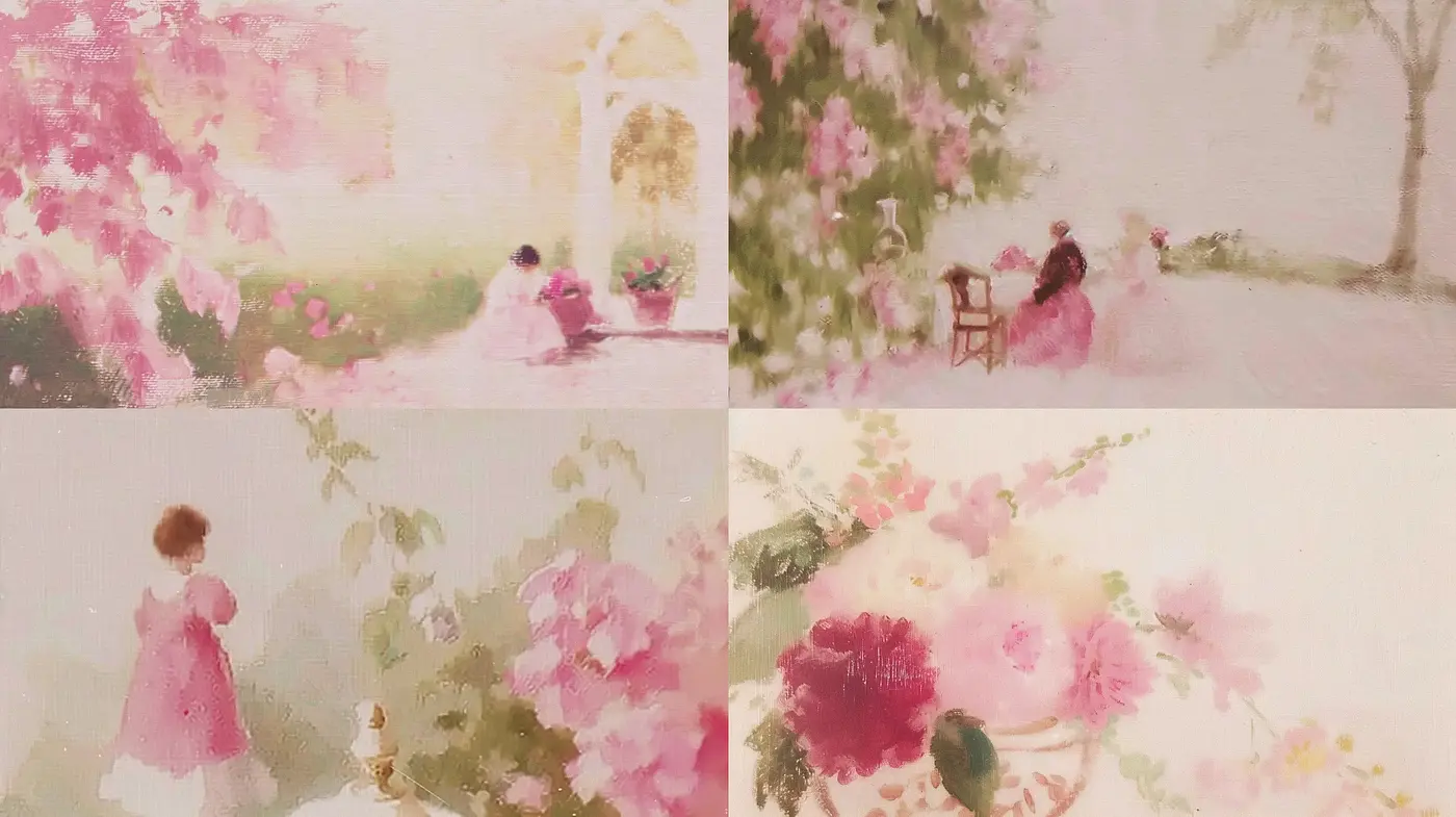 Ethereal Pastel Dreamscape: A Homage to Impressionist Brushstrokes and Springtime Hues - Midjourney sref style