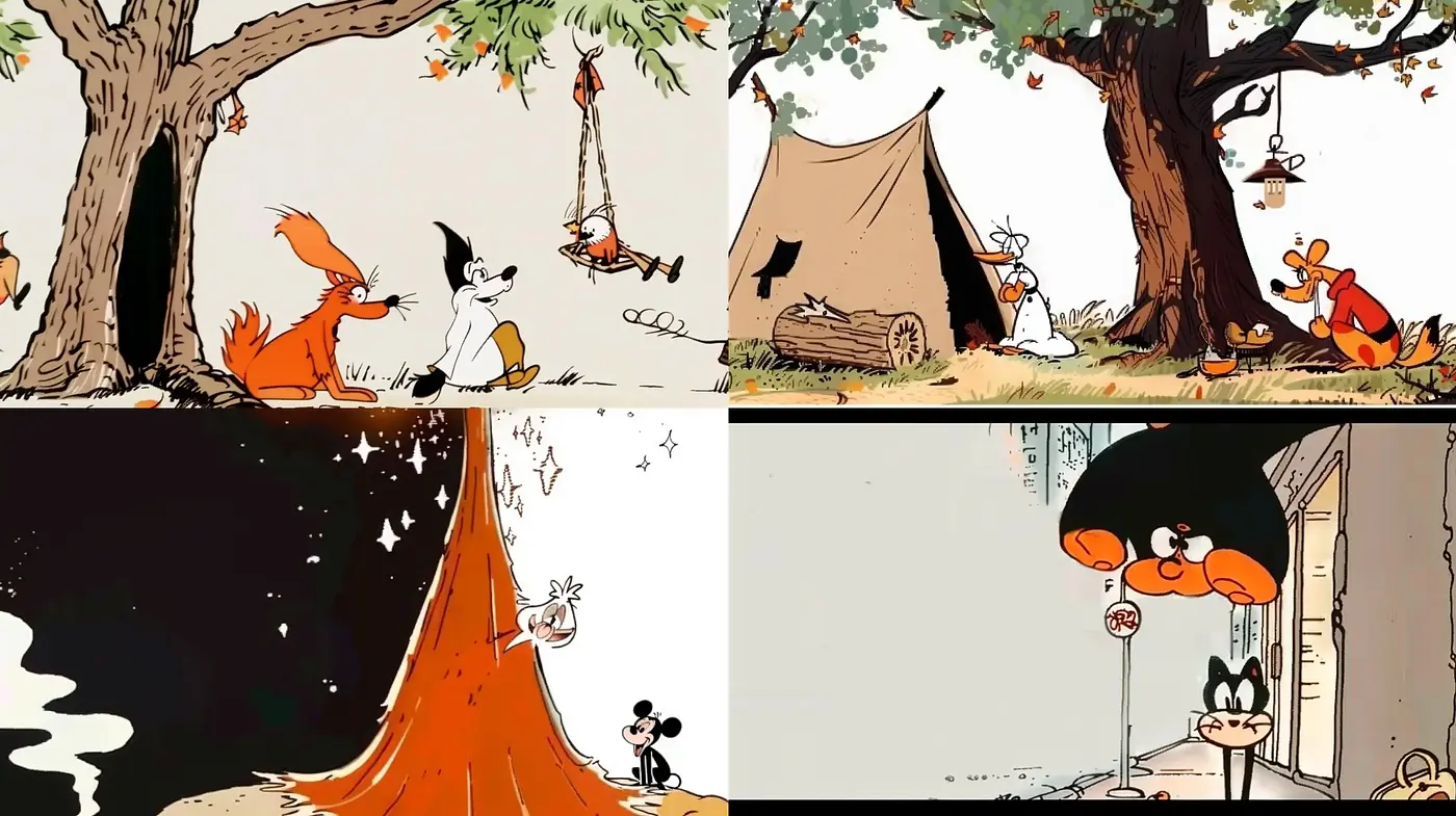 Whimsical Storybook Illustrations with a Touch of Vintage Charm - Midjourney sref style