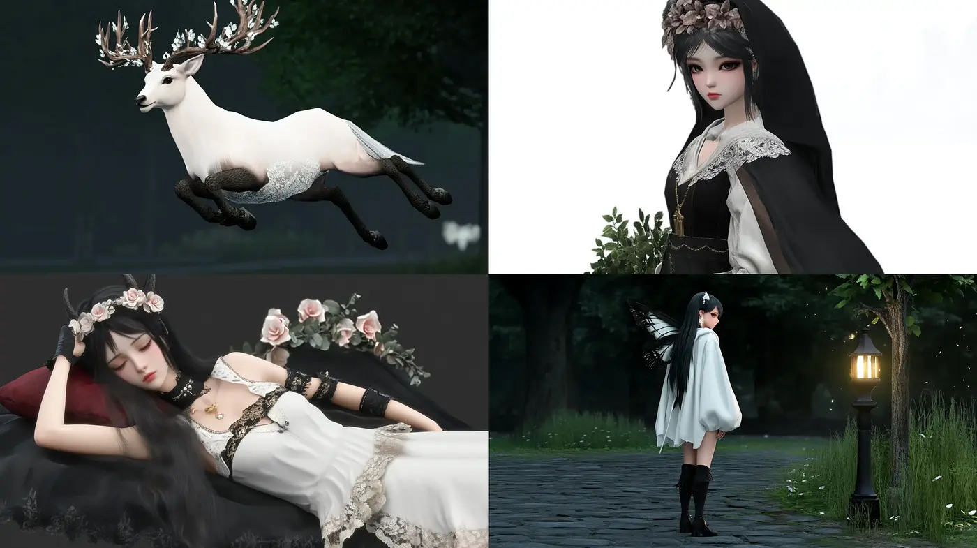 Ethereal Fantasy Portraiture with Gothic Overtones - Midjourney sref style