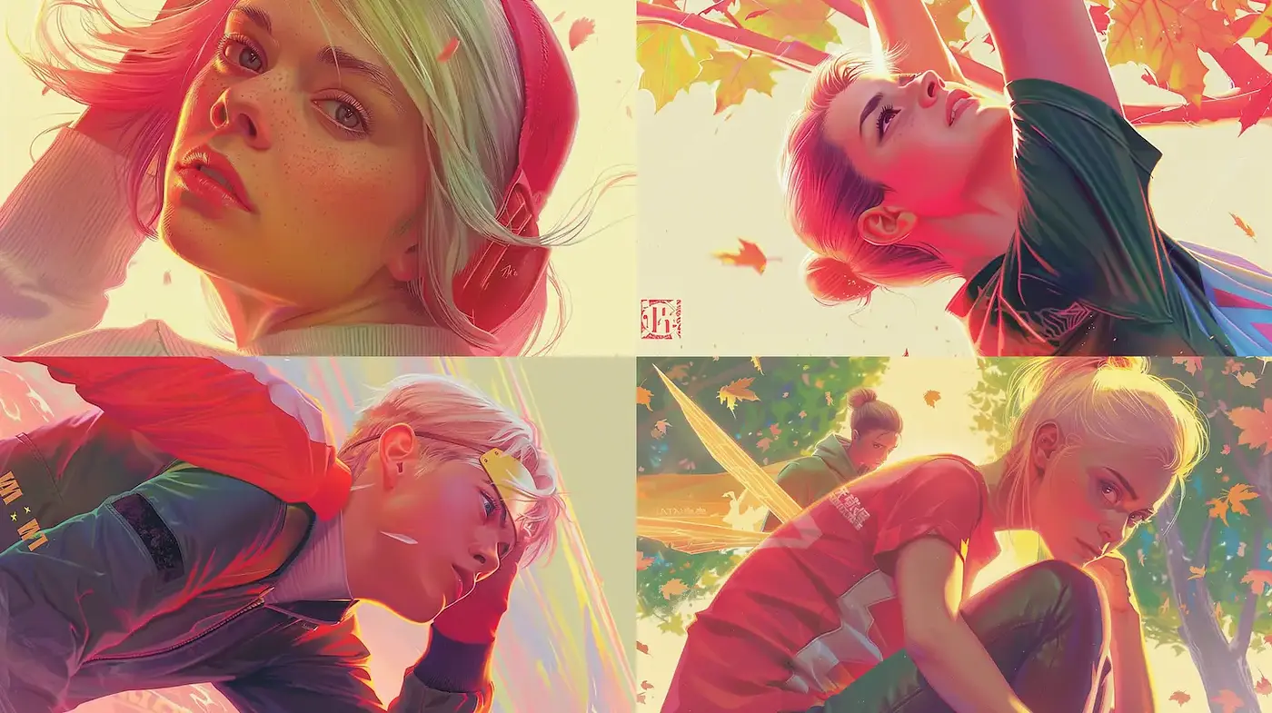 Vibrant contemporary portraiture with a soft dreamlike quality - Midjourney sref style