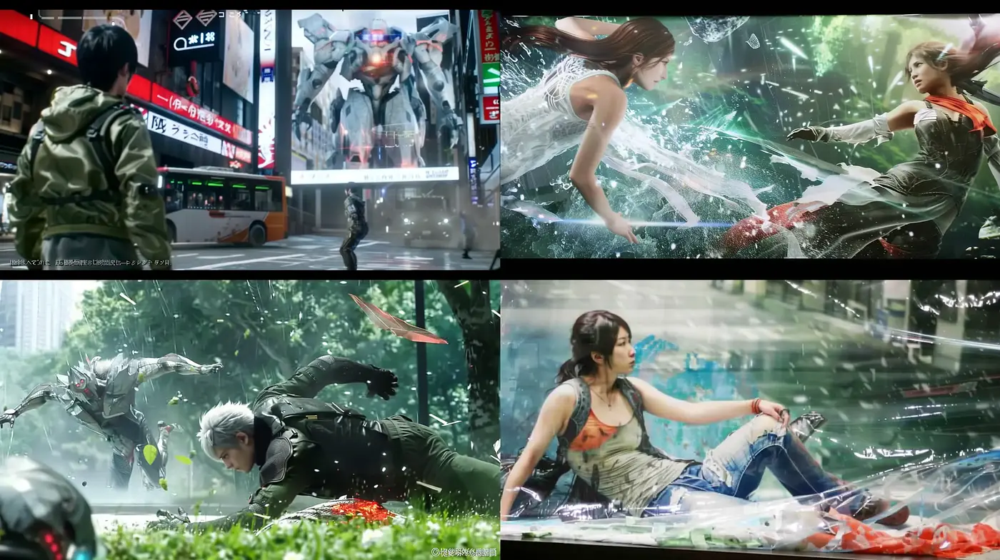 Dynamic Cinematic Scenes with Neo-Futuristic Overtones and Vivid Textural Detailing - Midjourney sref style