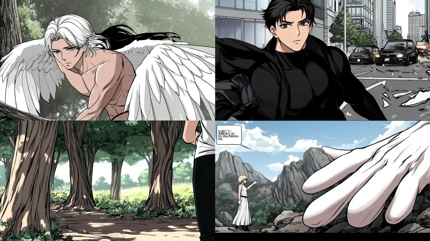 Dramatic Anime-Inspired Urban Fantasy - Midjourney sref style