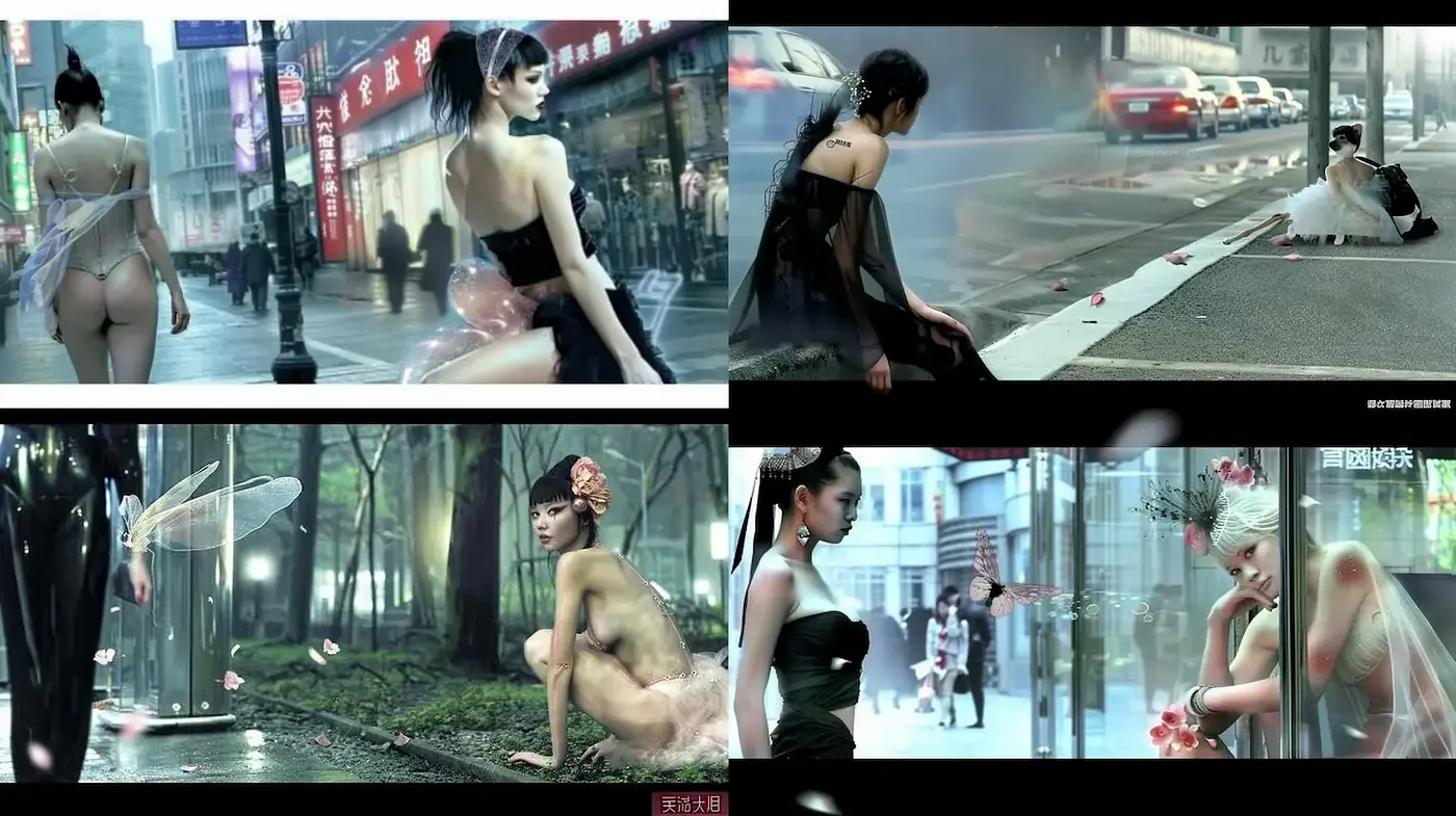 Surreal Urban Fantasy with Ethereal Elements - Midjourney sref style