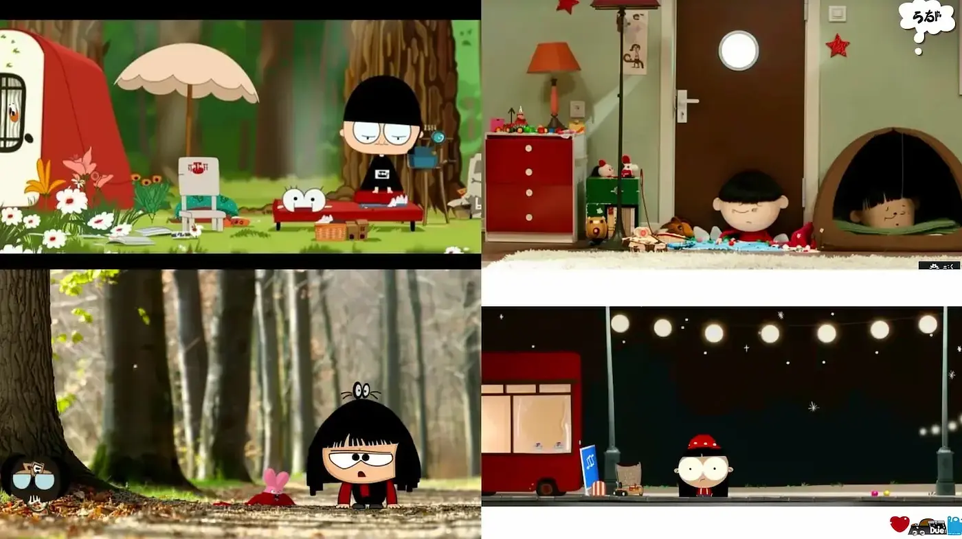 Charming and Whimsical Animation Style with a Playful Mood - Midjourney sref style