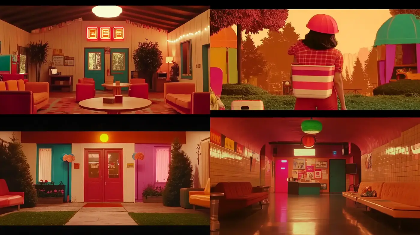 Sunset Hues and Retro Elegance: A Homage to Mid-Century Aesthetics - Midjourney sref style