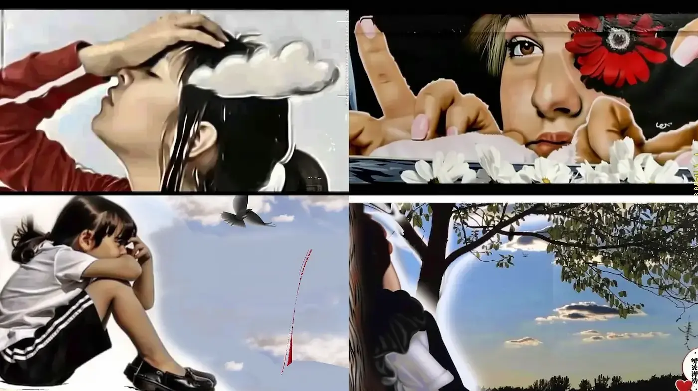 Serene Photorealism with Surreal Elements - Midjourney sref style