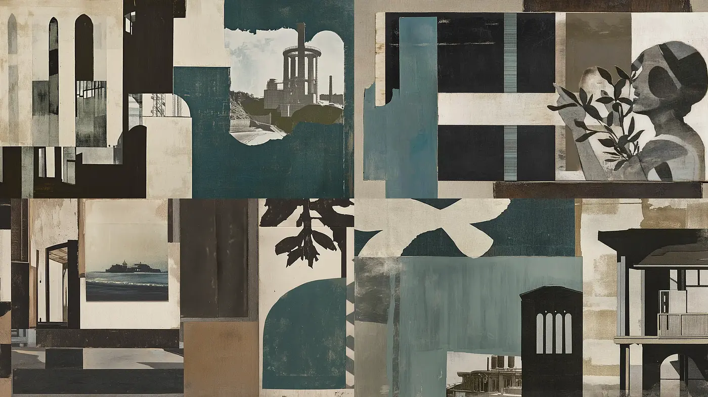 Muted Tones of Time: A Serene Homage to Historical Montage - Midjourney sref style
