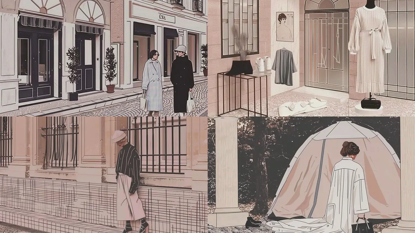 Sepia Serenity: A Harmonious Blend of Nostalgic Shades in Contemporary Illustration - Midjourney sref style