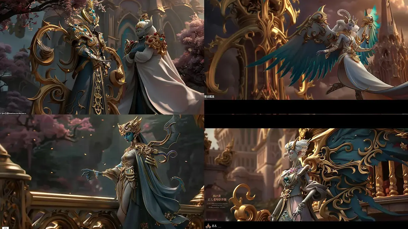 Ethereal Fantasy with Opulent Details and Rich Textures - Midjourney sref style