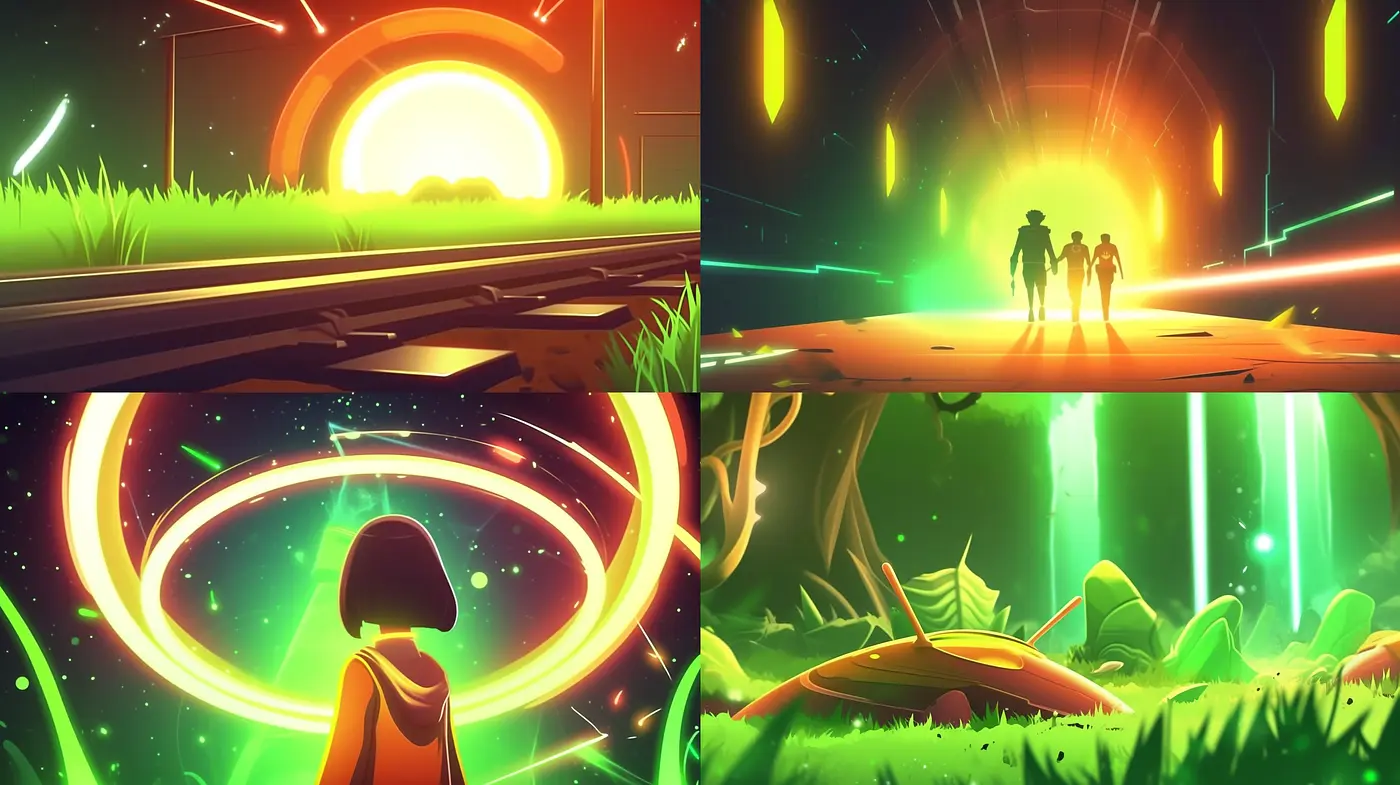 Luminous Vistas: A Homage to Digital Futurism and Vibrant Dreamscapes - Midjourney sref style
