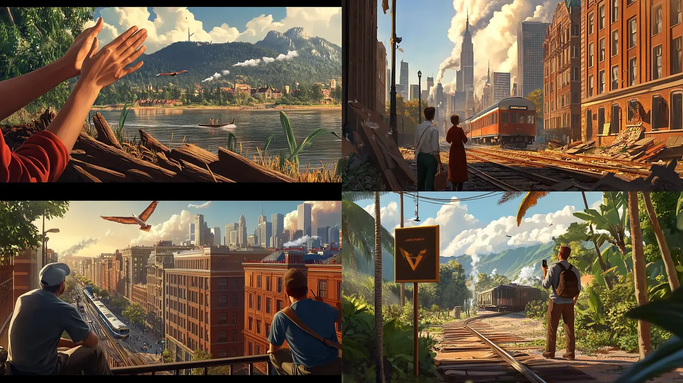 Sunlit Epoch: A Homage to the Golden Age of Illustration and Luminist Landscapes - Midjourney sref style