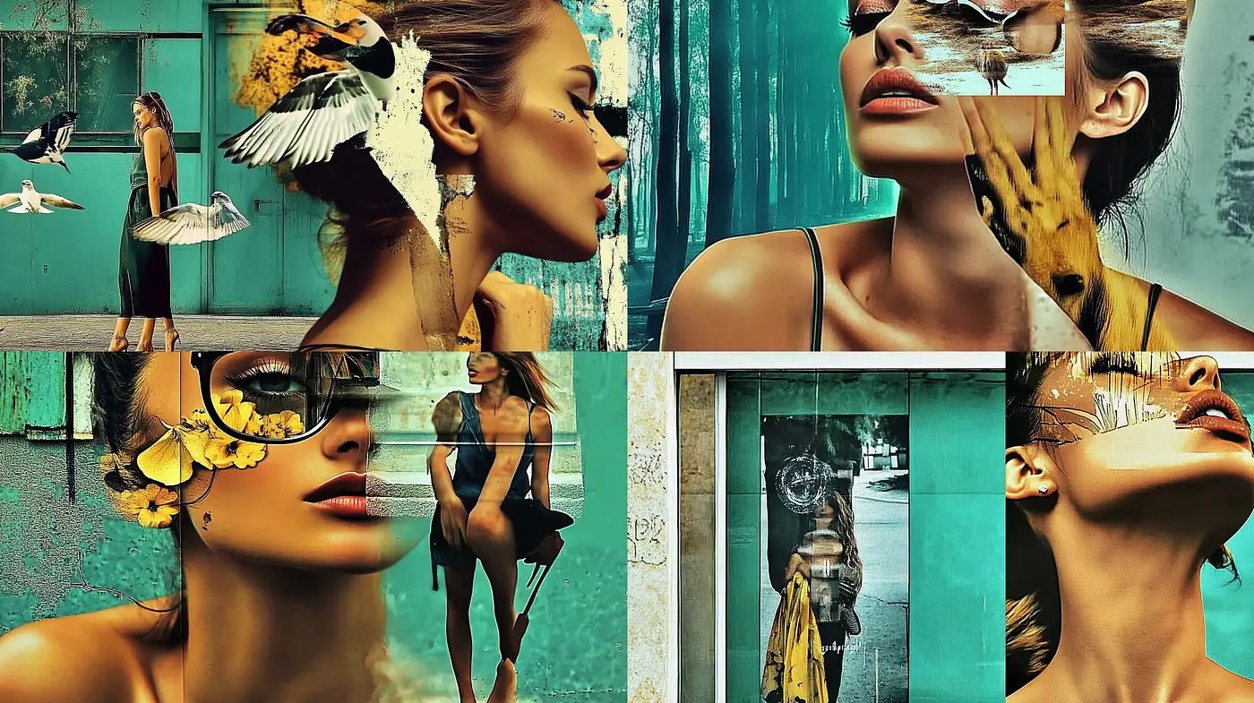Surrealist Fusion of Nature and Urban Elegance - Midjourney sref style