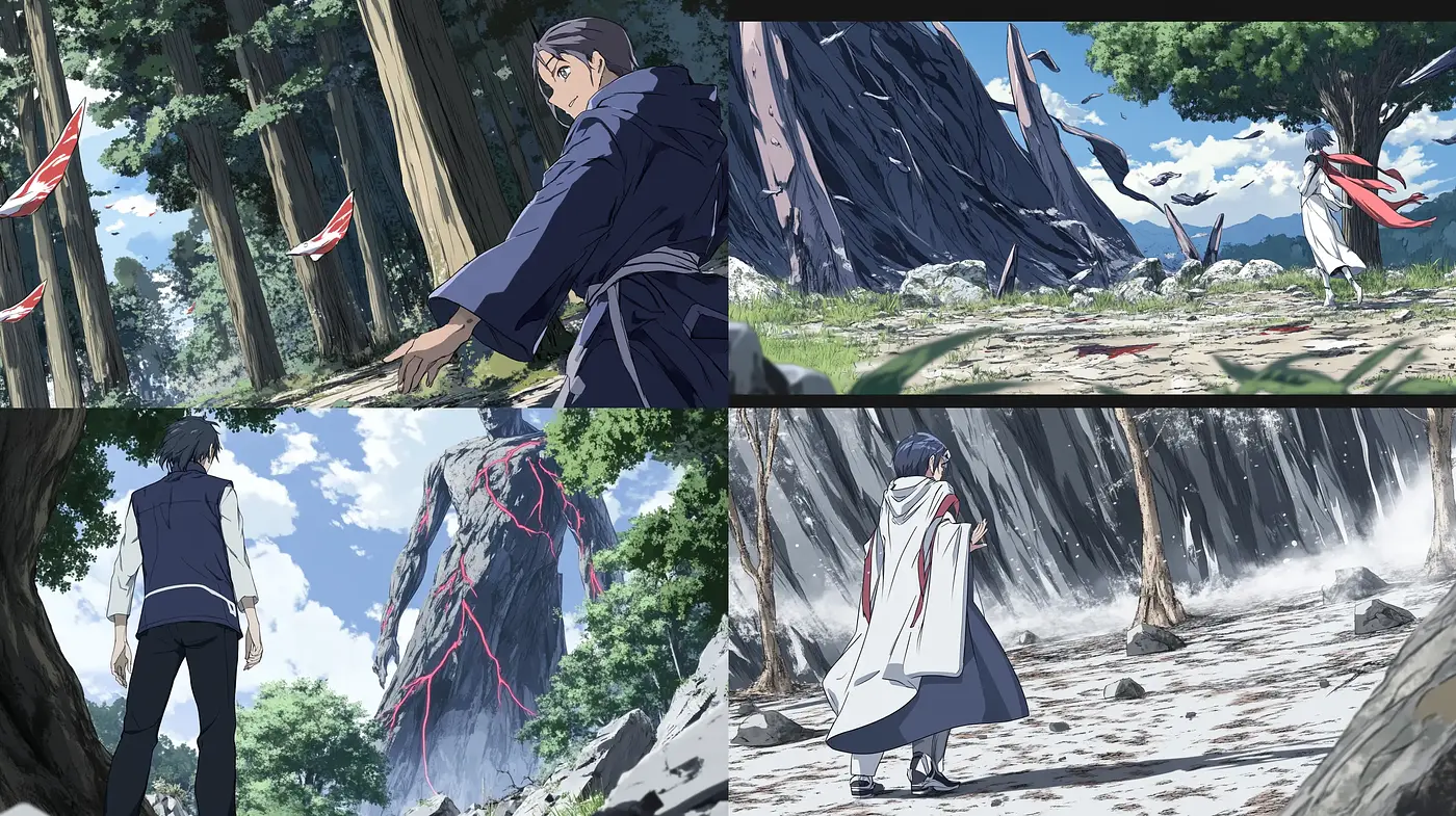 Sweeping Dynamic Anime-Inspired Adventure Aesthetics - Midjourney sref style