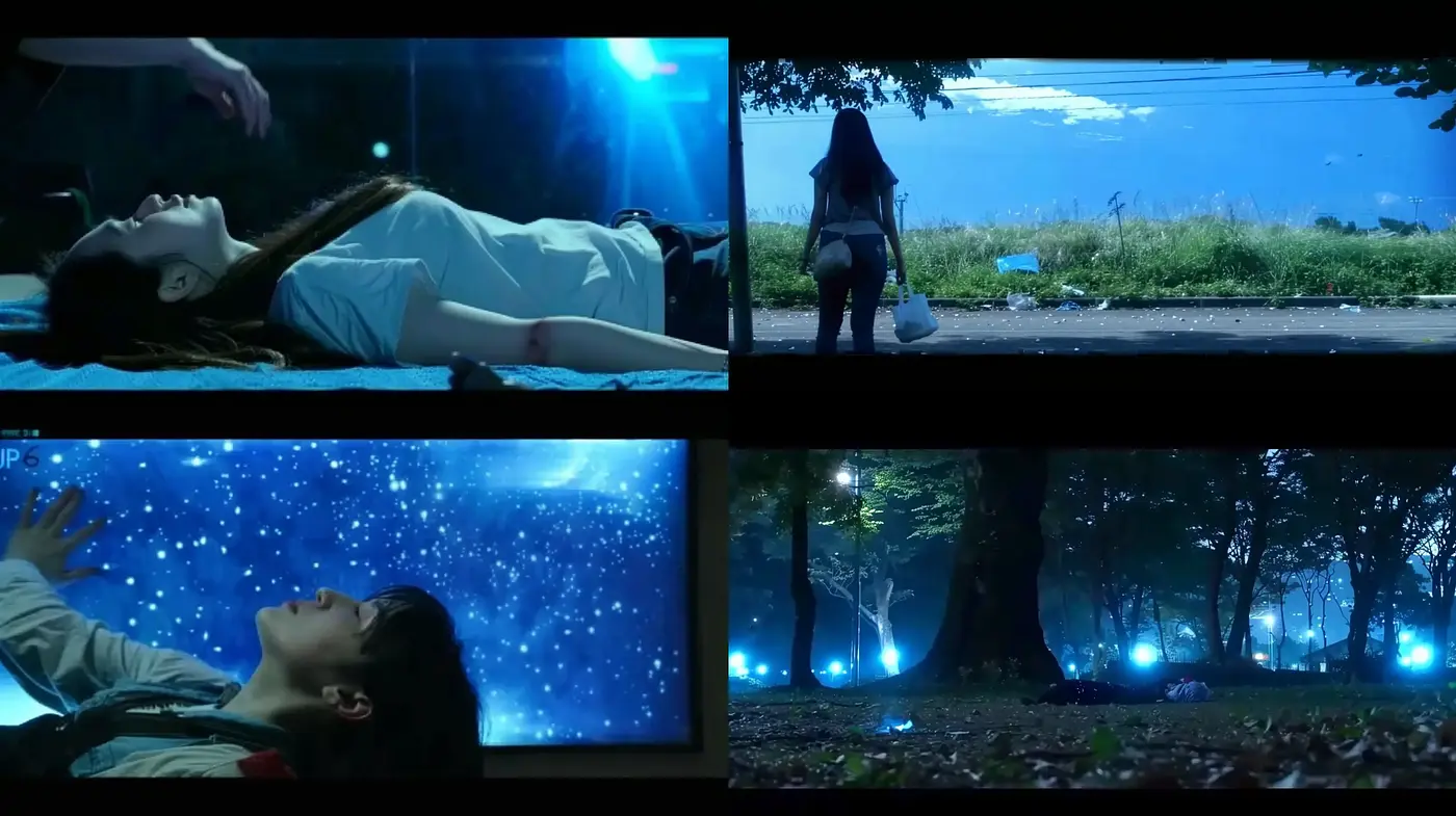 Ethereal Nocturnal Blues: A Consistent Study in Moody Nightscapes - Midjourney sref style