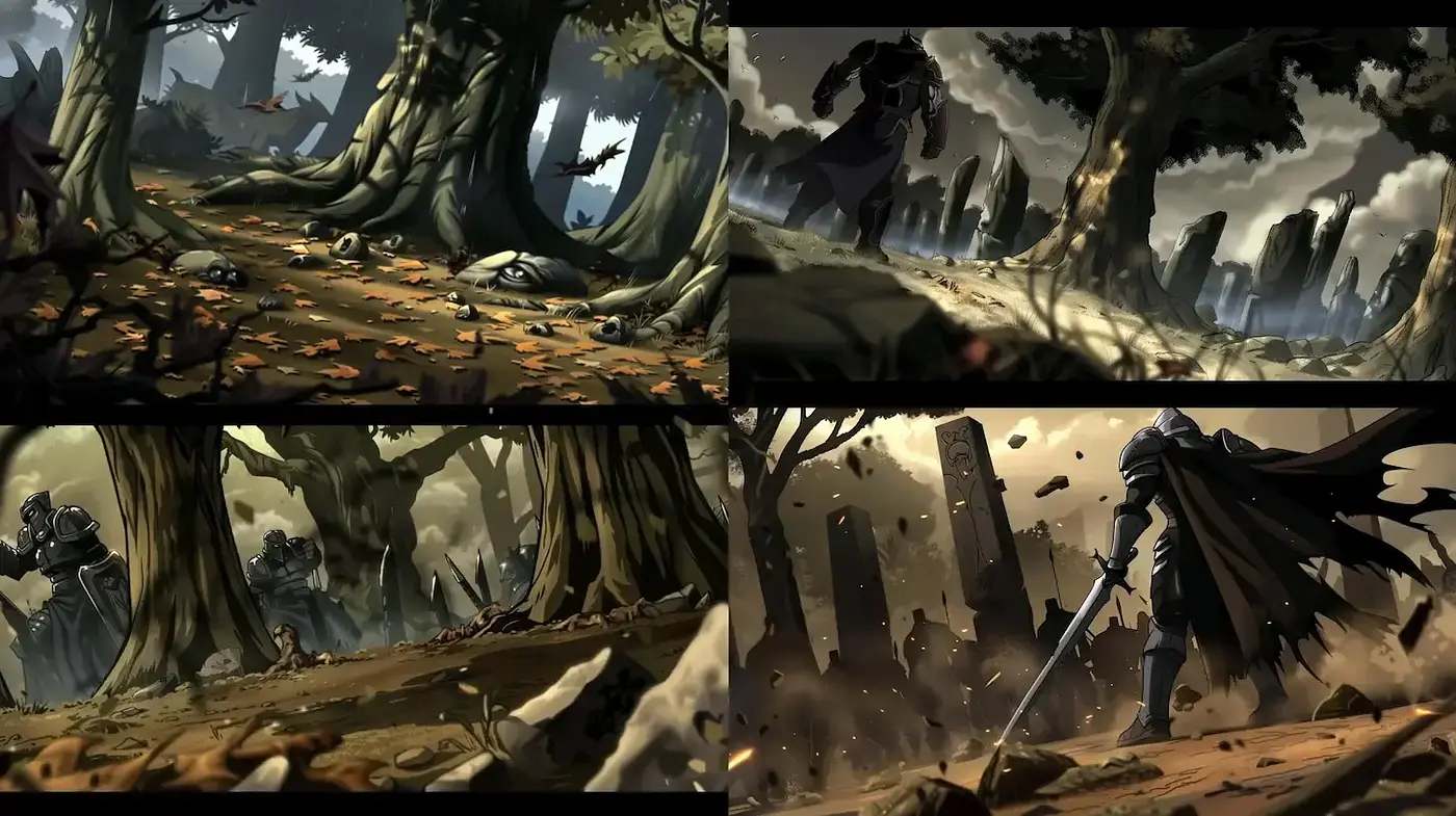 Ethereal Enigmatic Woodlands: A Convergence of Animation and Concept Art - Midjourney sref style