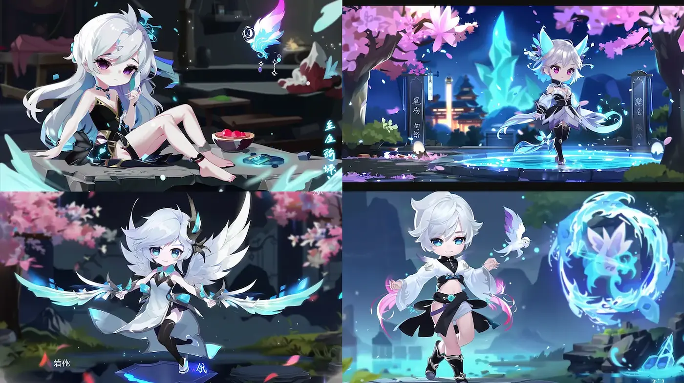 Whimsical Fantasy with Ethereal Elements and Soft Coloration - Midjourney sref style