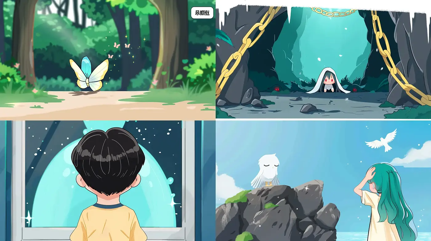 Enchanting Anime-Inspired Digital Art Fusion - Midjourney sref style
