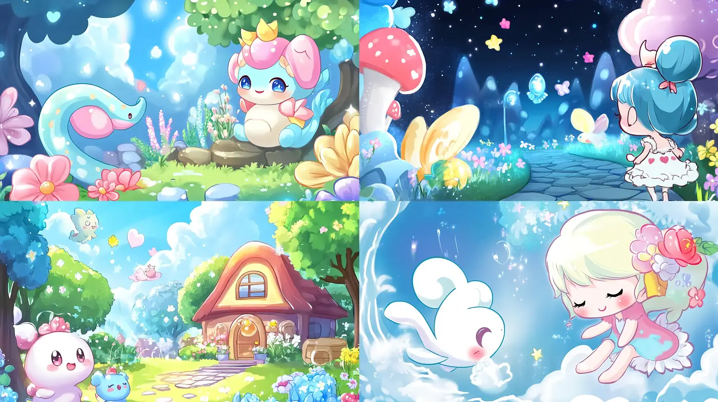 Enchanting Pastel Dreamscape: A Homage to Soft-Hued Anime Fantasies - Midjourney sref style