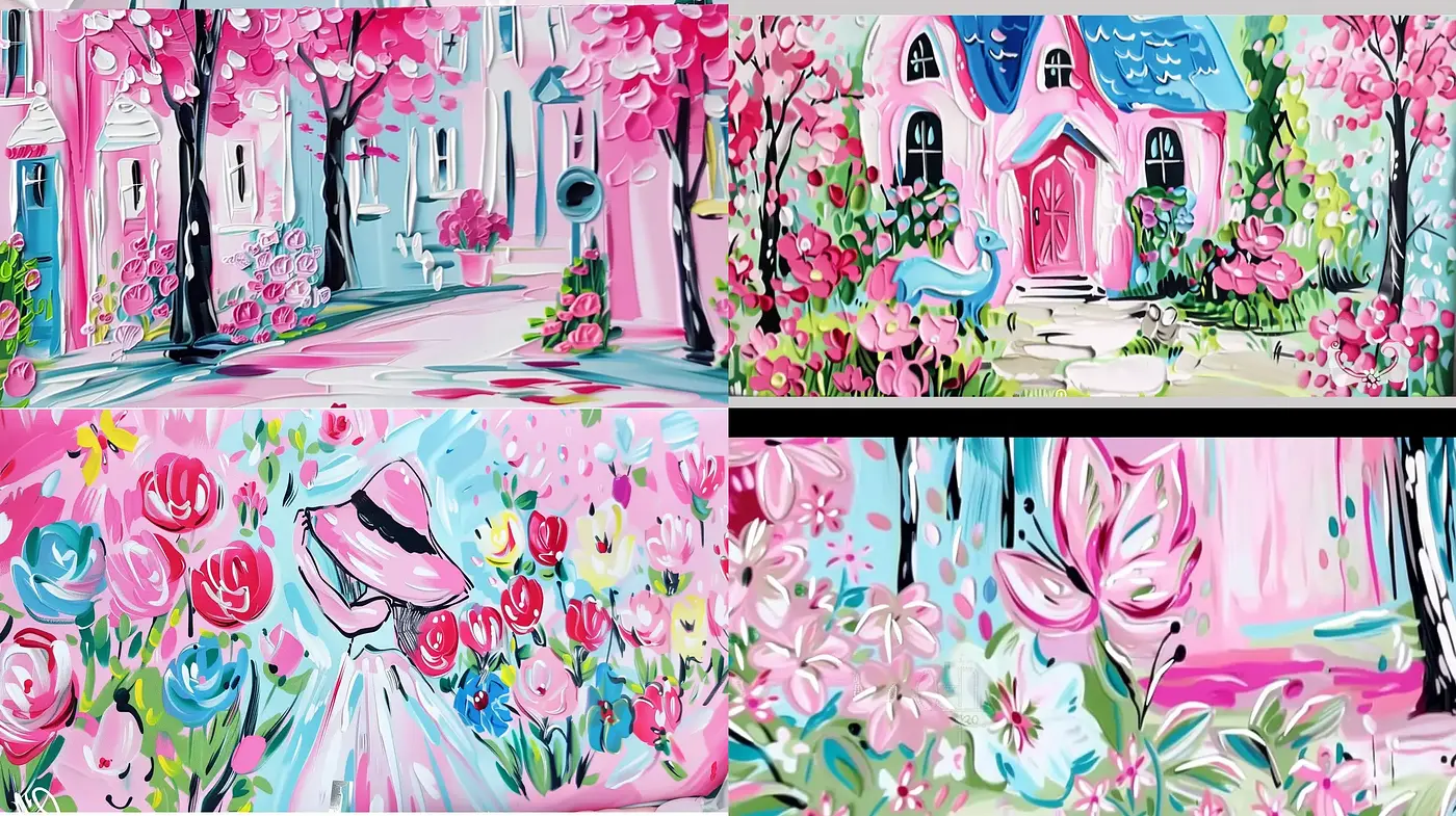Vibrant Expressionist Bliss: A Vivid Dance of Brush Strokes and Joyful Hues - Midjourney sref style